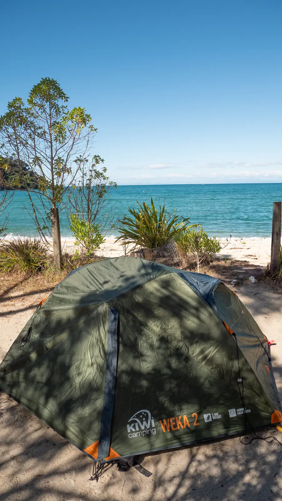 Nouvelle Zélande abel tasman bivouac