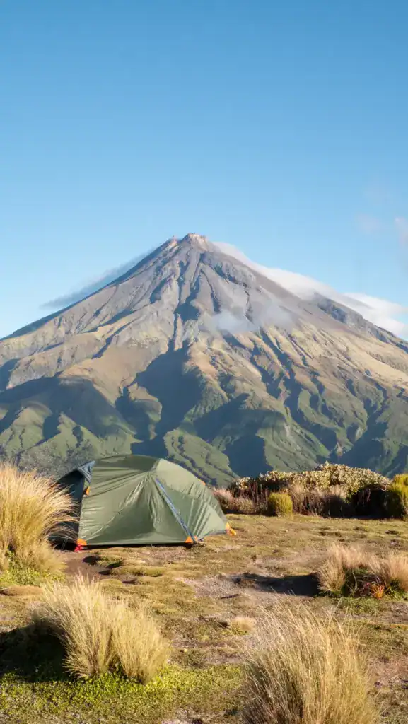 Nouvelle Zélande bivouac taranaki